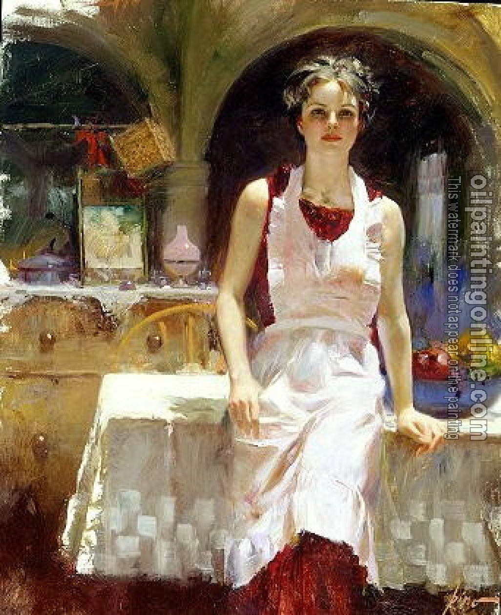 Pino Daeni - Impression oil painting.